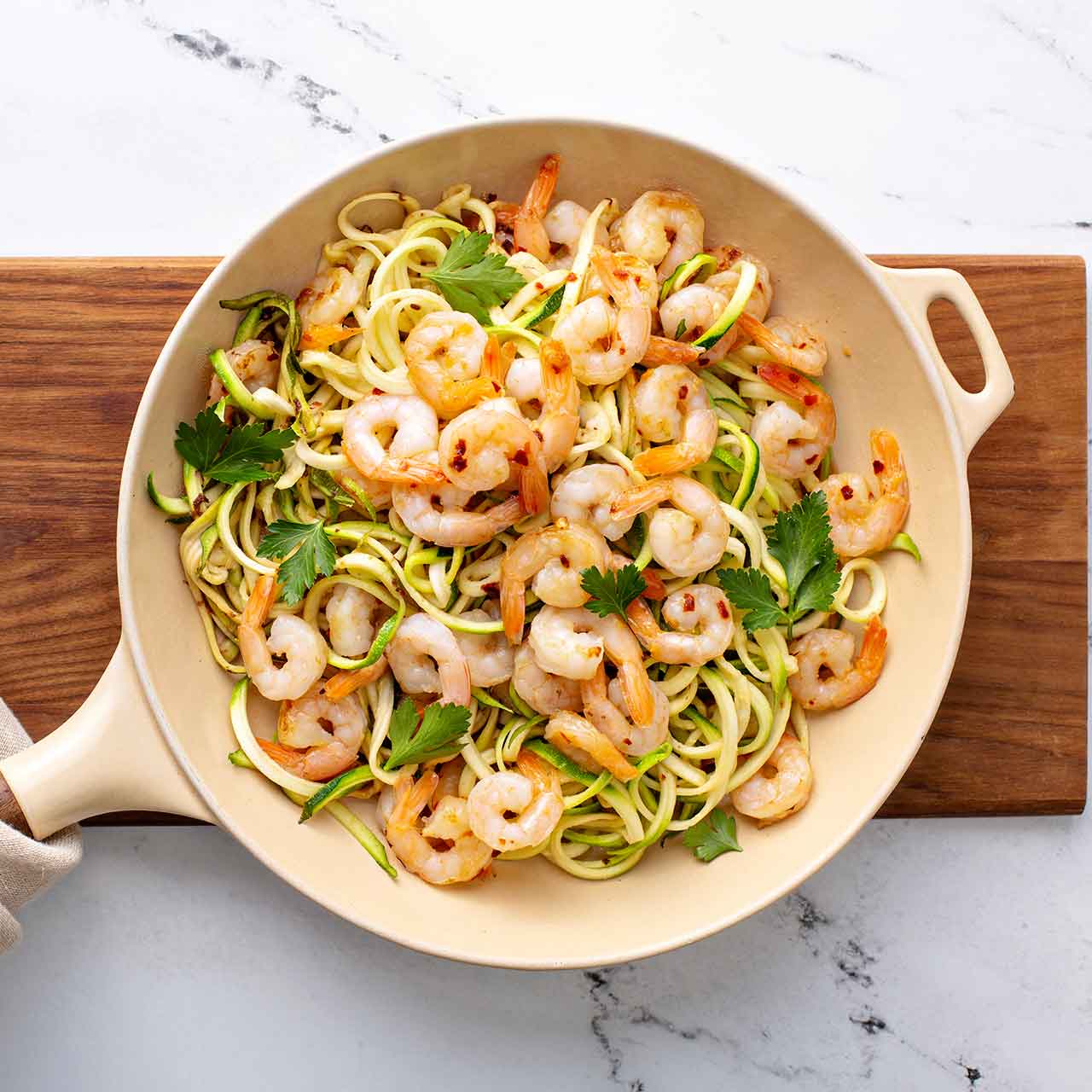 Pasta-Garnelen